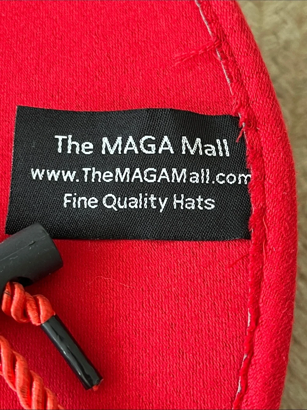 Red Cowboy Hat with Embroidered 'America First' Logo
